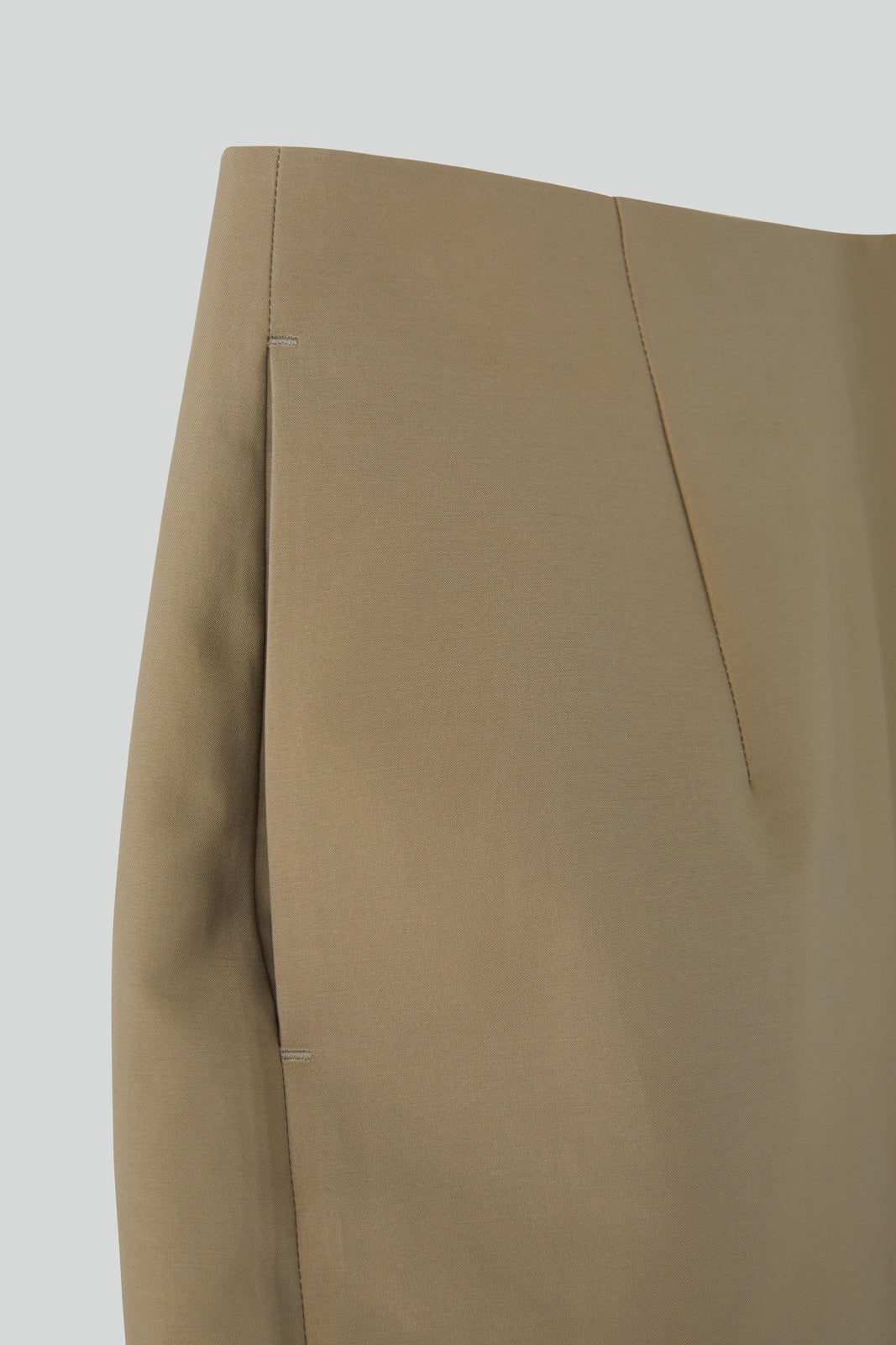 Recto - Heavy Cotton Pencil Skirt (Khaki Beige) product image 6 | TRAB K-Fashion Australia