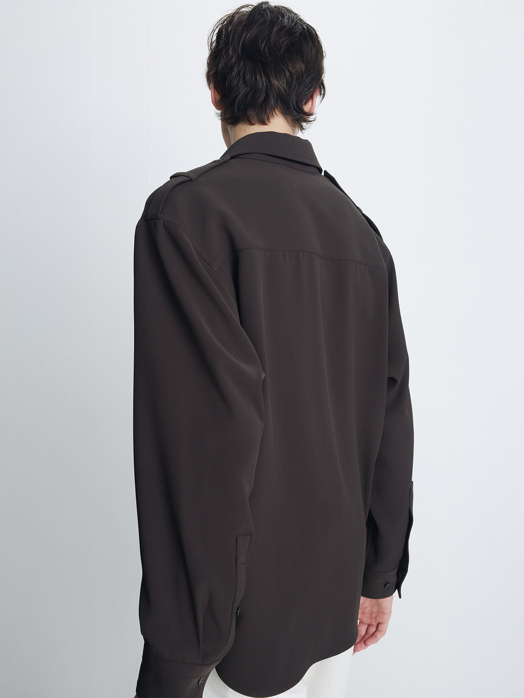Tonywack - Draped Utility Shirt (Brown) product image 6 | TRAB K-Fashion Australia