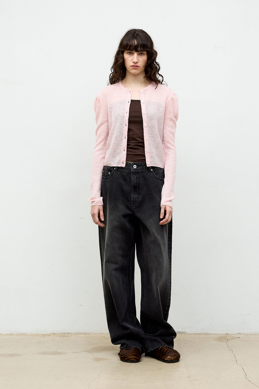 Coor - Damage Washed Jeans (Washed Charcoal) product image 2 | TRAB K-Fashion Australia