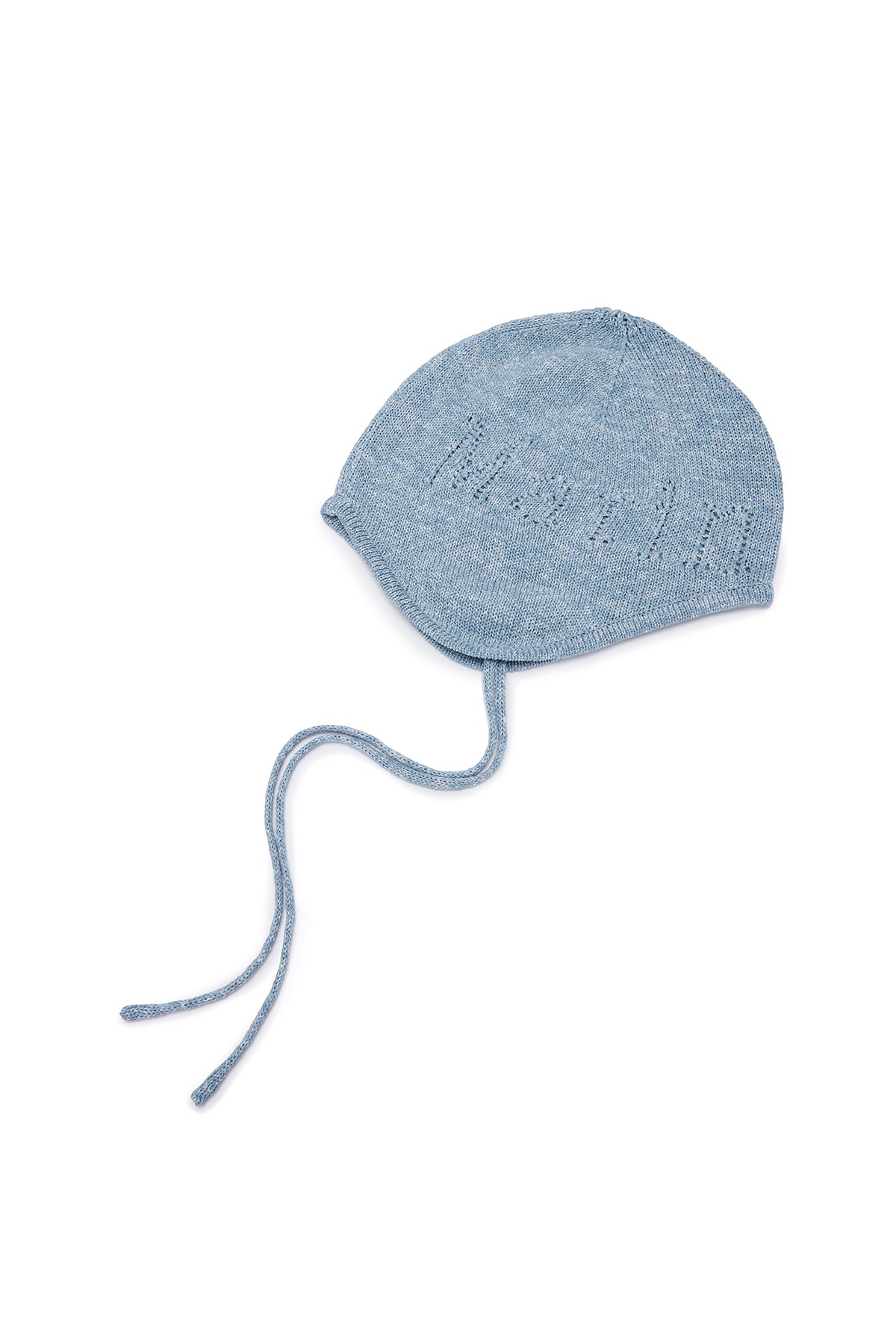 Matin Kim - Logo Punching Earflap Beanie (Sky) product image 1 | TRAB K-Fashion Australia