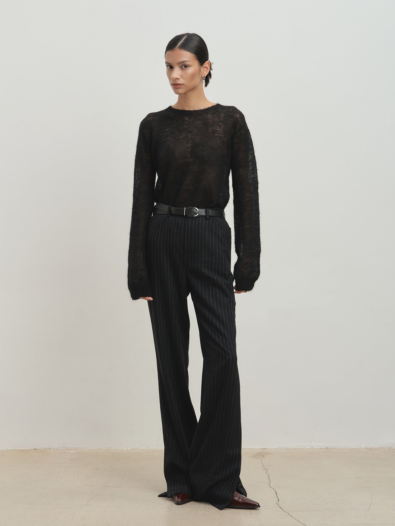 Tonywack - Light Weight Mohair Sweater (Black) product image 6 | TRAB K-Fashion Australia