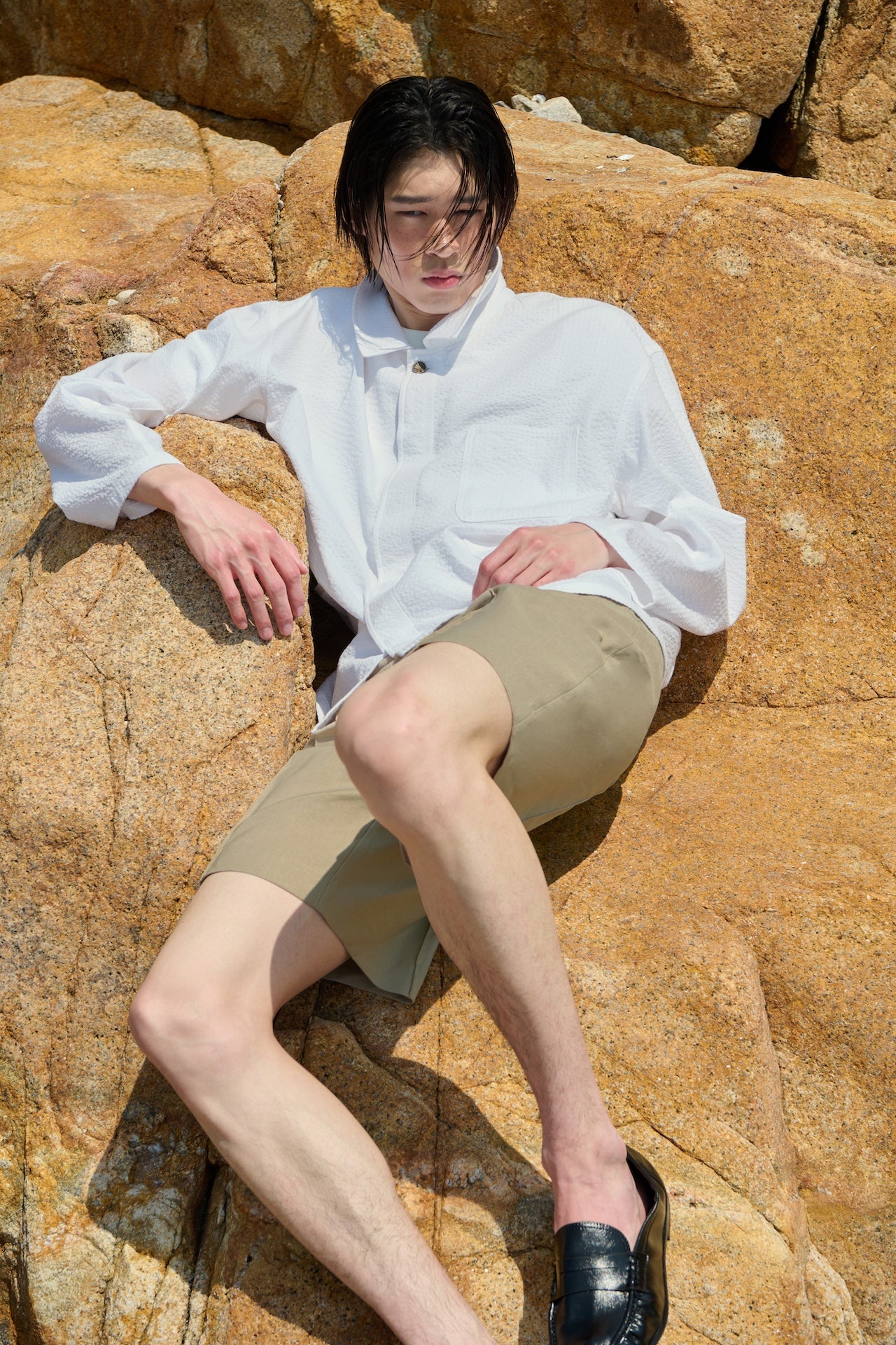 STU - Seersucker Jacket (White) product image 5 | TRAB K-Fashion Australia