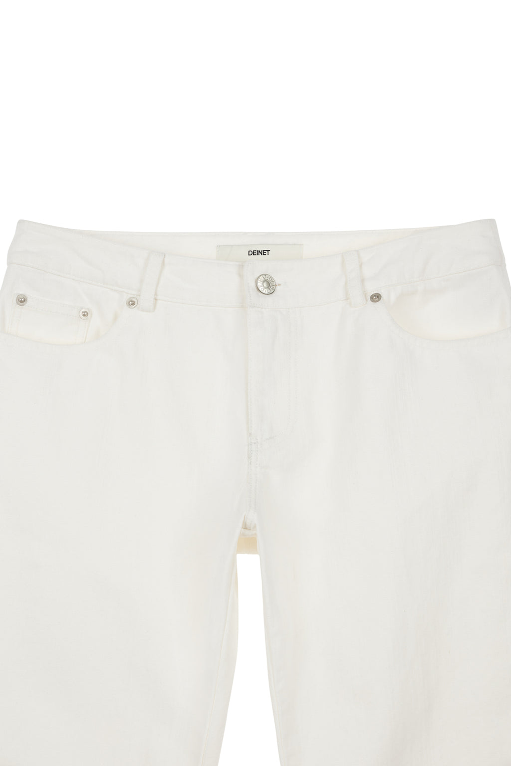 Deinet - Stud Line Damege Boots Cut Denim (White) product image 3 | TRAB K-Fashion Australia