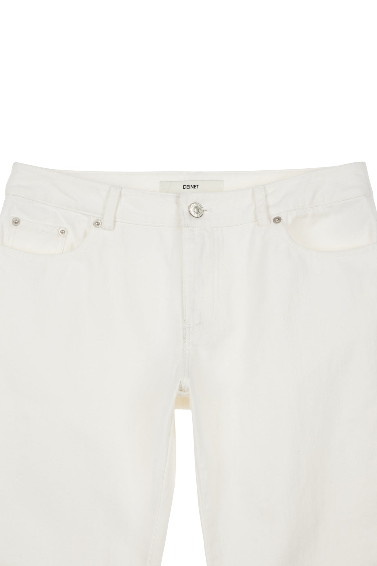 Deinet - Stud Line Damege Boots Cut Denim (White) product image 3 | TRAB K-Fashion Australia