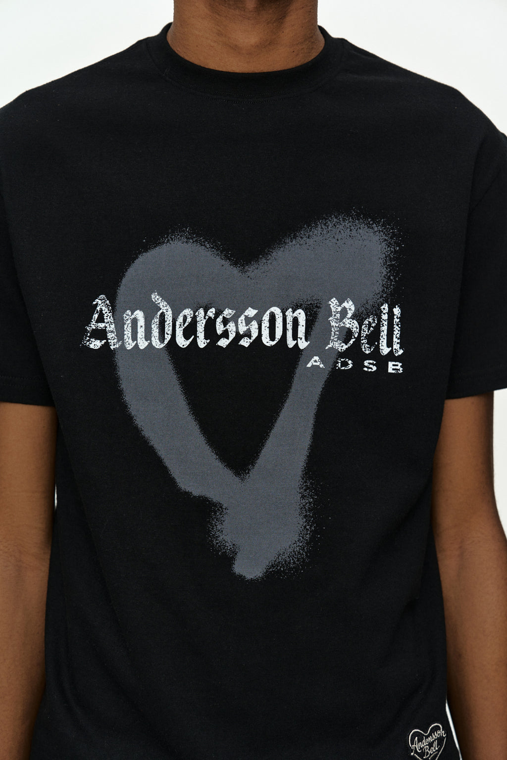 Andersson Bell - (essential) Unisex Heart T-Shirt (Black) product image 6 | TRAB K-Fashion Australia