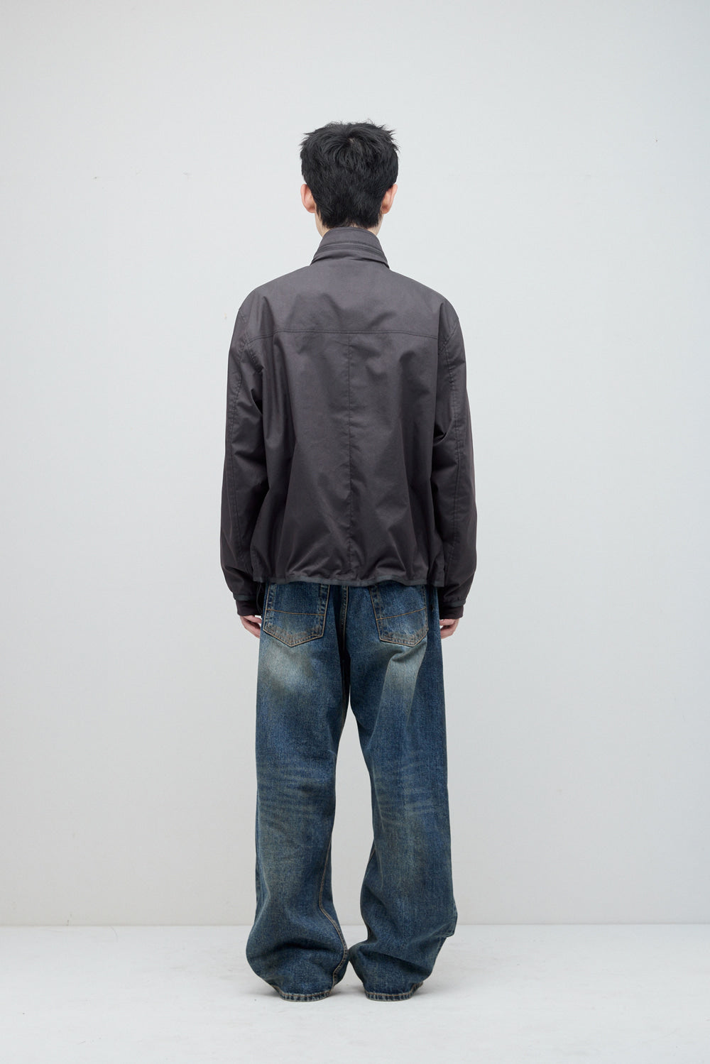 Hatchingroom - Diagonal Zip Jacket V2 (Charcoal) product image 5 | TRAB K-Fashion Australia