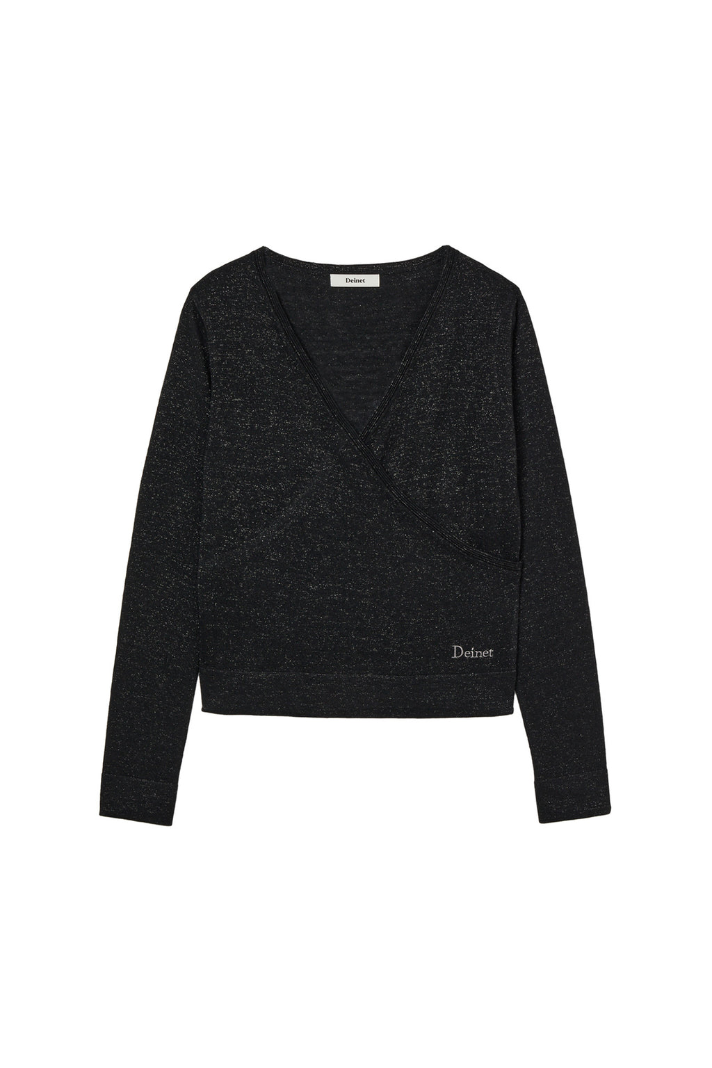 Deinet - V-Neck Metal Knit (Black) product image 1 | TRAB K-Fashion Australia