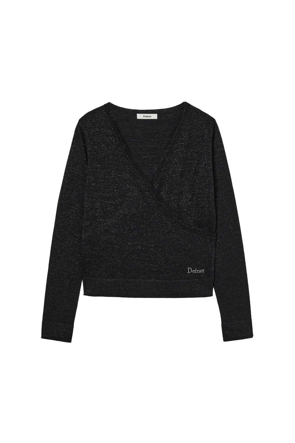 Deinet - V-Neck Metal Knit (Black) product image 1 | TRAB K-Fashion Australia
