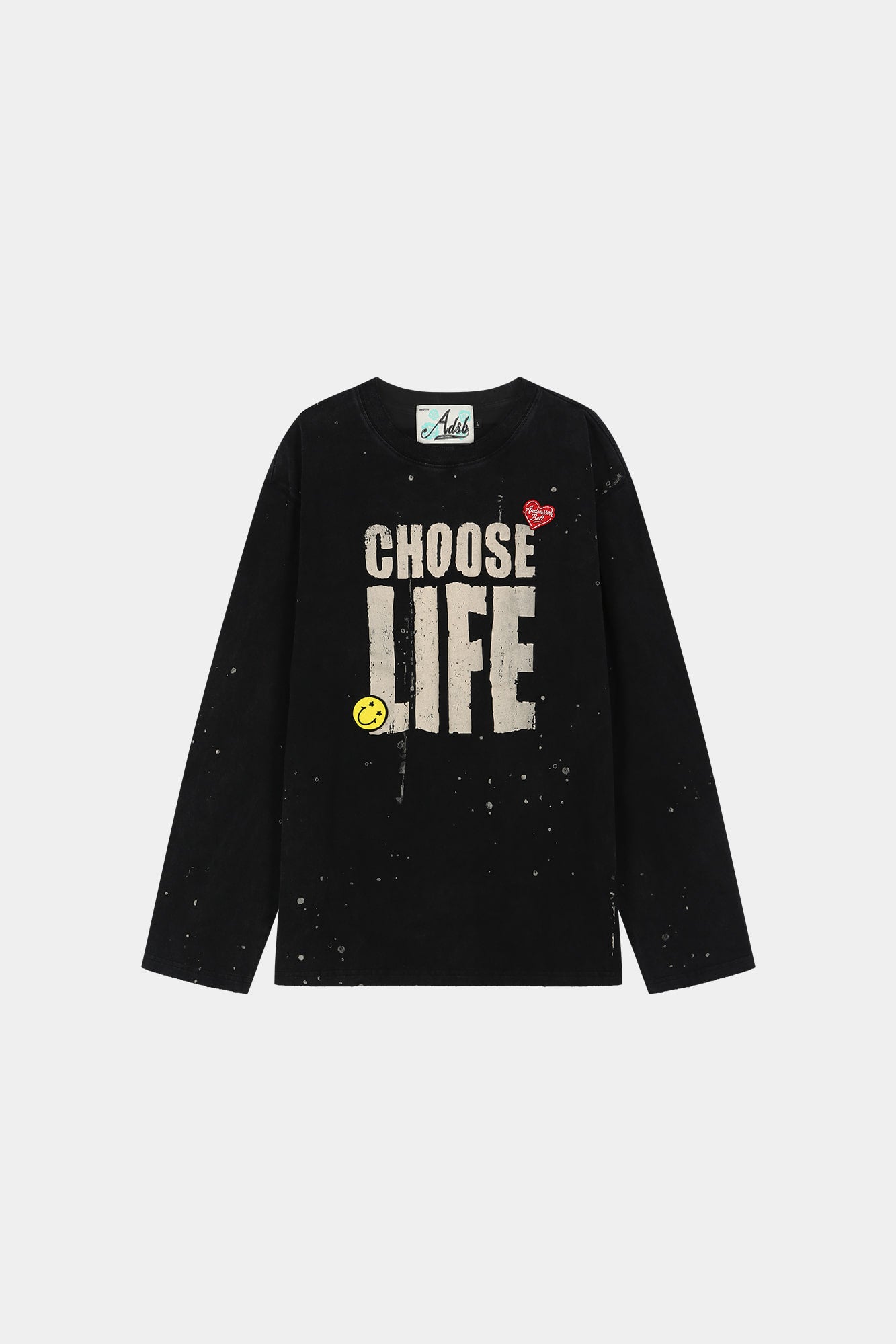 Andersson Bell - (essential) Unisex Choose Life Long Sleeve T-Shirt (black) (Black) product image 5 | TRAB K-Fashion Australia