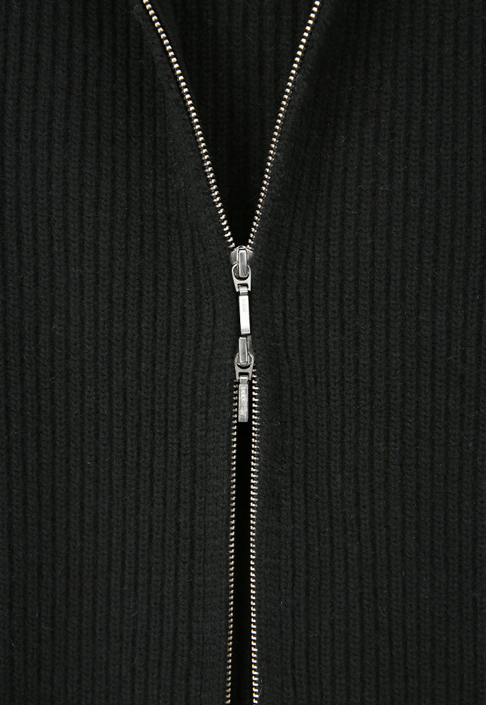 Art if acts - Cashmere Full Zip-up Jacket (Black) product image 13 | TRAB K-Fashion Australia