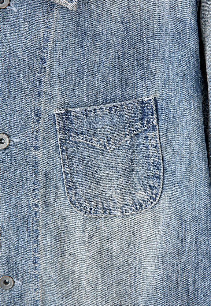 Art if acts - Denim Western Coverall Jacket (Light Indigo) product image 10 | TRAB K-Fashion Australia