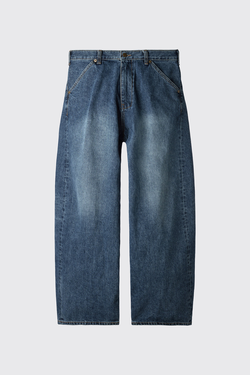 Hatchingroom - Wide Curve Jeans Washed (Blue) product image 1 | TRAB K-Fashion Australia