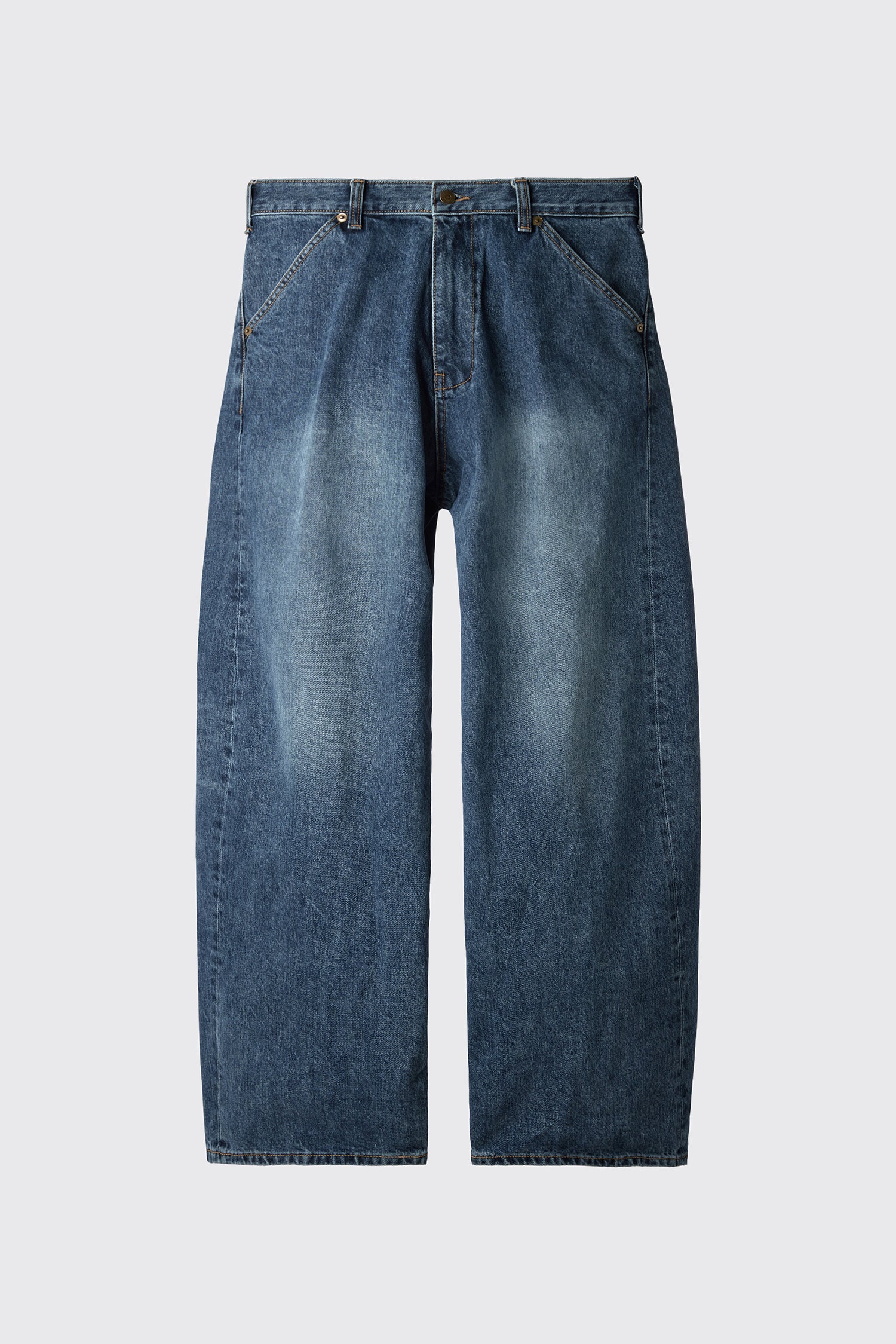Hatchingroom - Wide Curve Jeans Washed (Blue) product image 1 | TRAB K-Fashion Australia