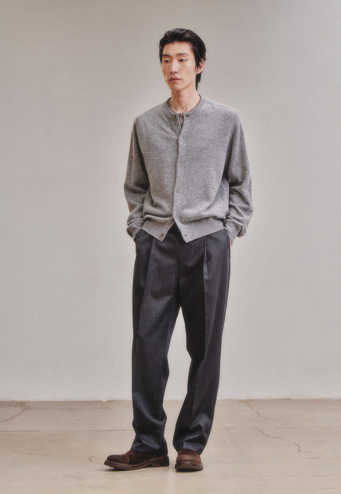 Art if acts - Wholegarment Round Neck Cardigan (Ash) product image 2 | TRAB K-Fashion Australia