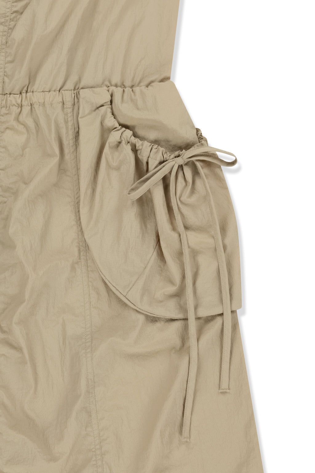 Matin Kim - Strap Detail Sleeveless Utility Dress (Beige) product image 4 | TRAB K-Fashion Australia
