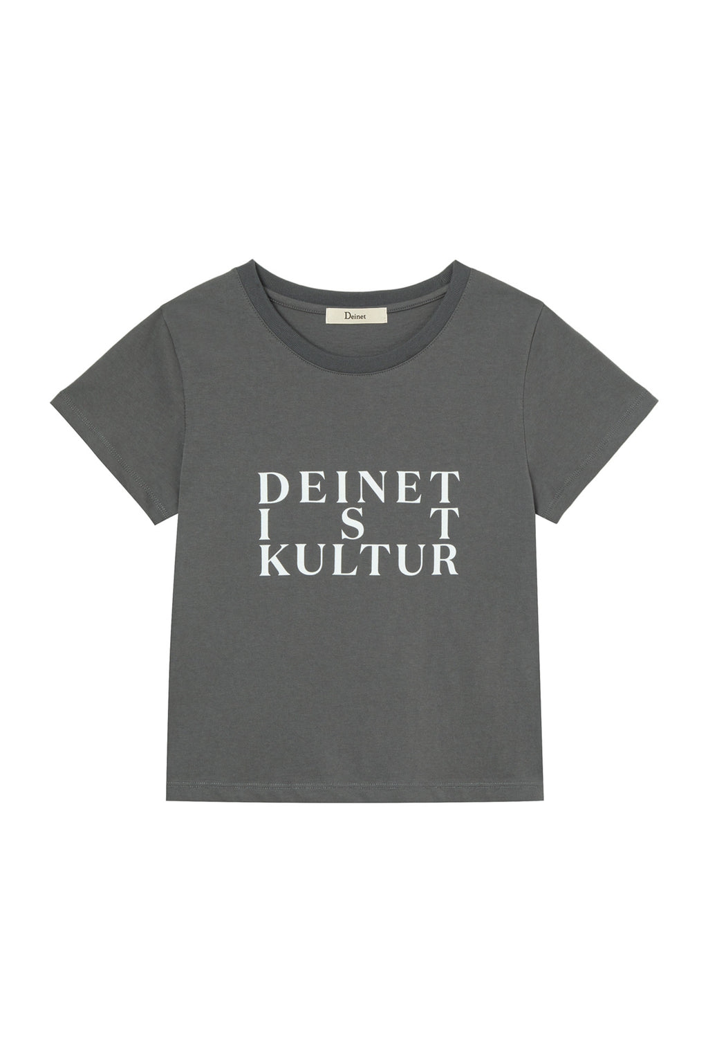 Deinet - Bi Graphic Slimsized T-Shirt (Charcoal) product image 1 | TRAB K-Fashion Australia