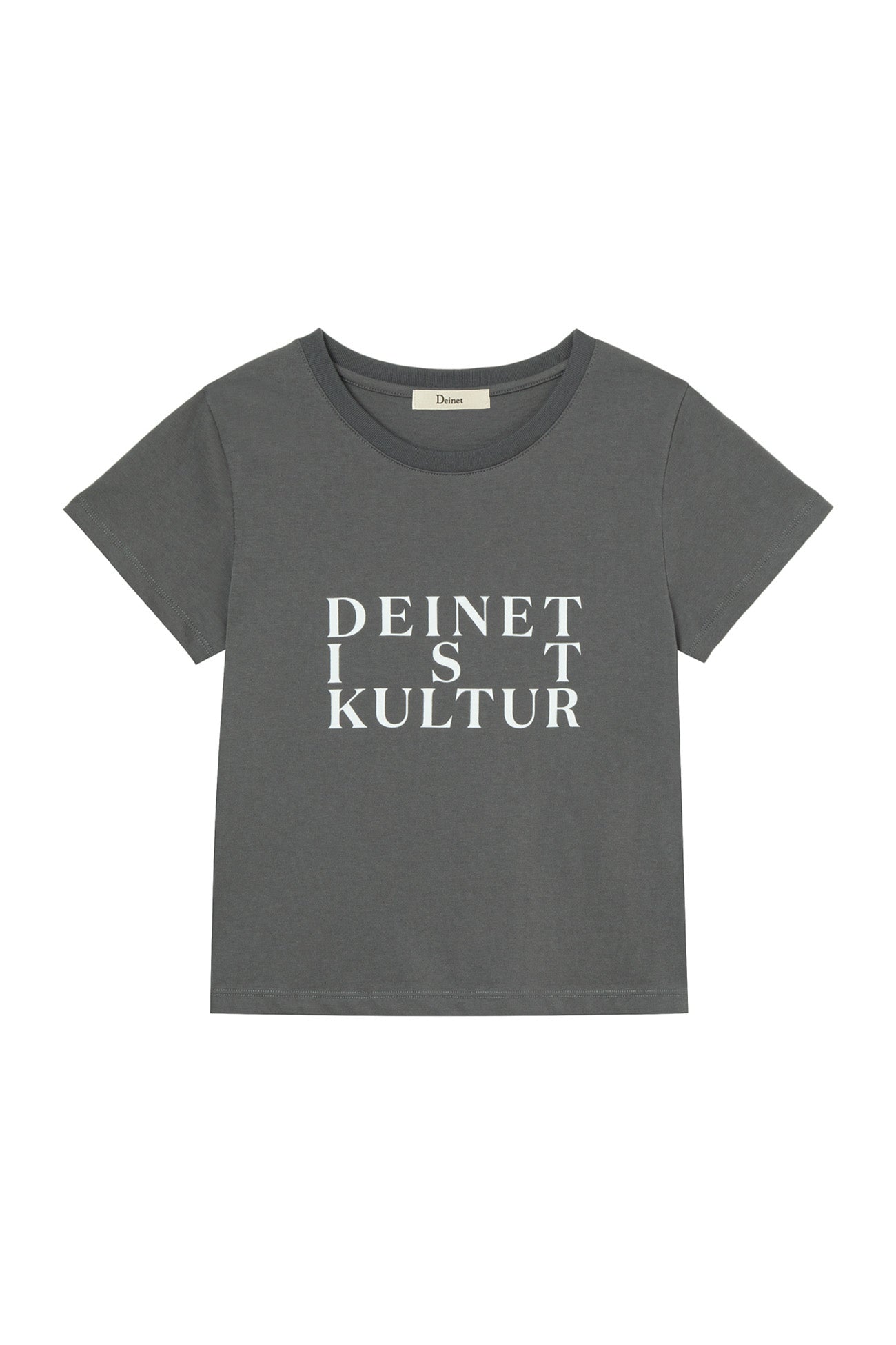Deinet - Bi Graphic Slimsized T-Shirt (Charcoal) product image 1 | TRAB K-Fashion Australia