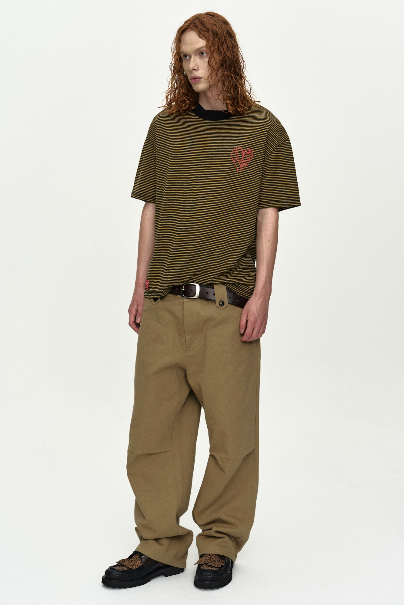 Andersson Bell - (essential) Heart Logo Stripe T-Shirt (Essential) product image 3 | TRAB K-Fashion Australia