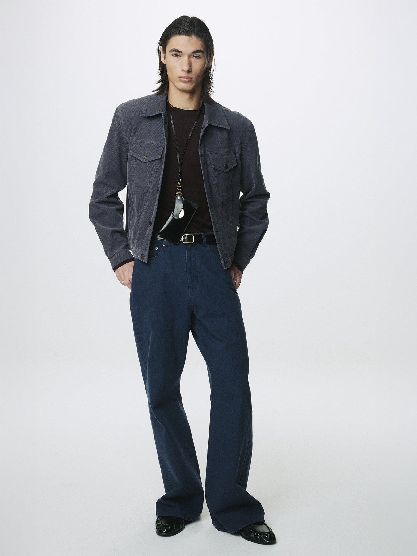 Tonywack - Washed Corduroy Type-3 Trucker (Purple Navy) product image 1 | TRAB K-Fashion Australia