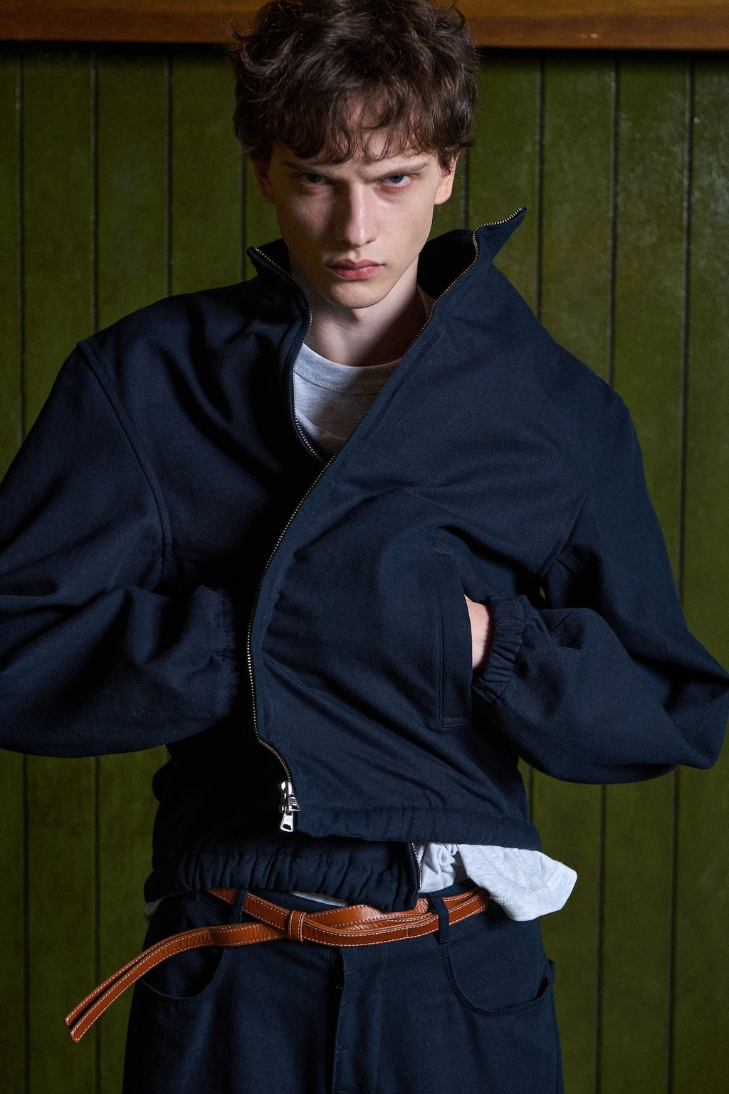 STU - Shift High-neck Jacket (Navy) product image 12 | TRAB K-Fashion Australia