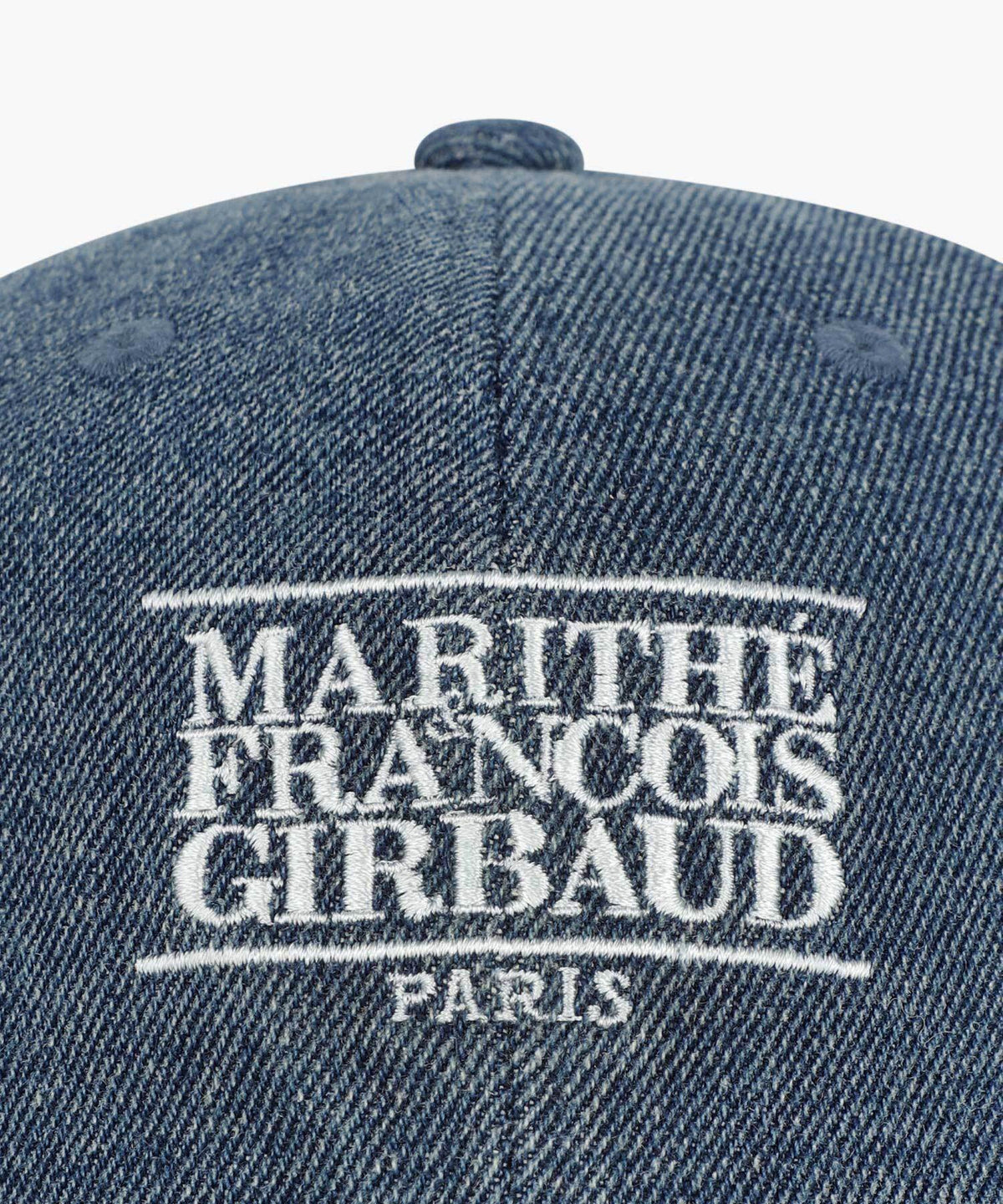 Marithe & Francois Girbaud - Denim Washing Small Classic Logo Covered Cap (Blue) product image 3 | TRAB K-Fashion Australia