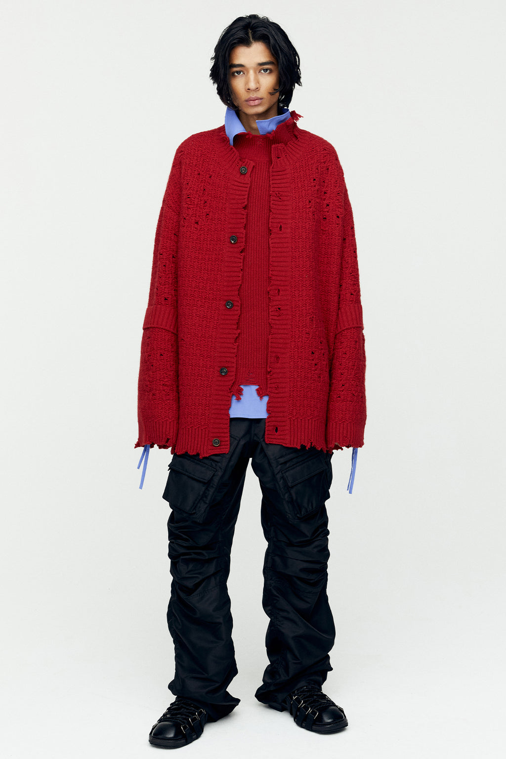 Andersson Bell - Roghen Wool Long Cardigan (Black) product image 6 | TRAB K-Fashion Australia