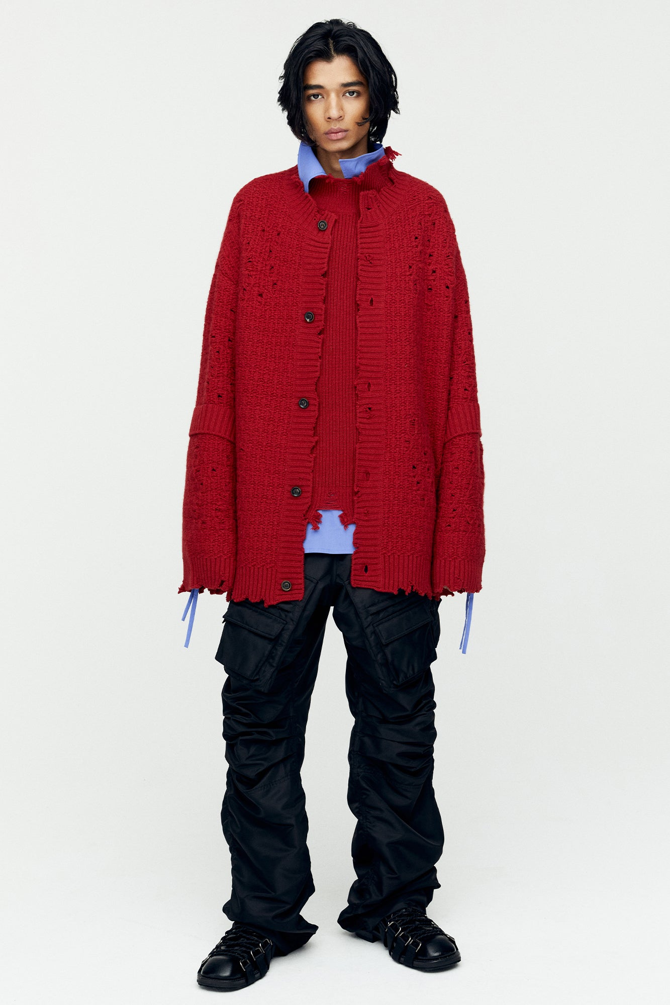 Andersson Bell - Roghen Wool Long Cardigan (Black) product image 6 | TRAB K-Fashion Australia