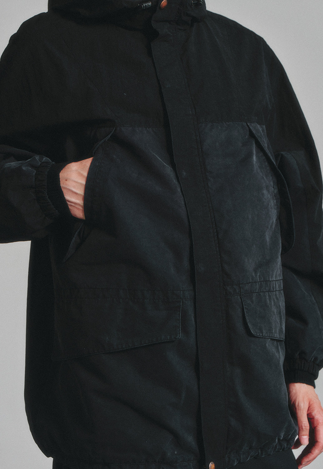 Art if acts - Garment Washed Parka (Faded Black) product image 6 | TRAB K-Fashion Australia