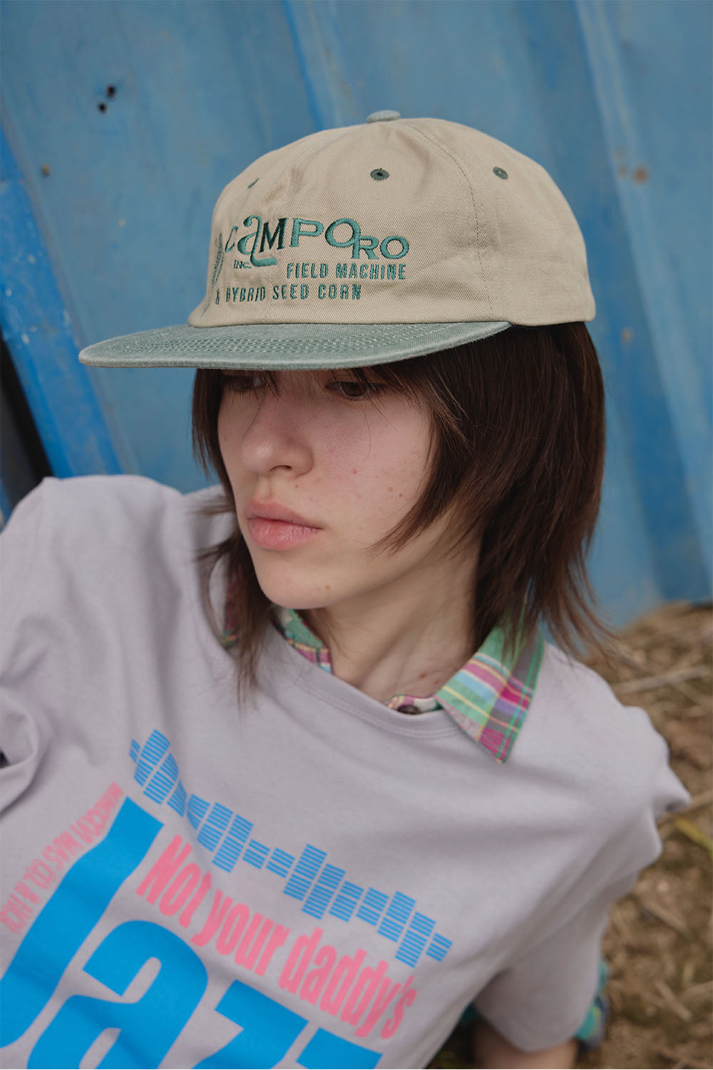 Hatchingroom - Camporo Cap (Beige/Green) product image 7 | TRAB K-Fashion Australia