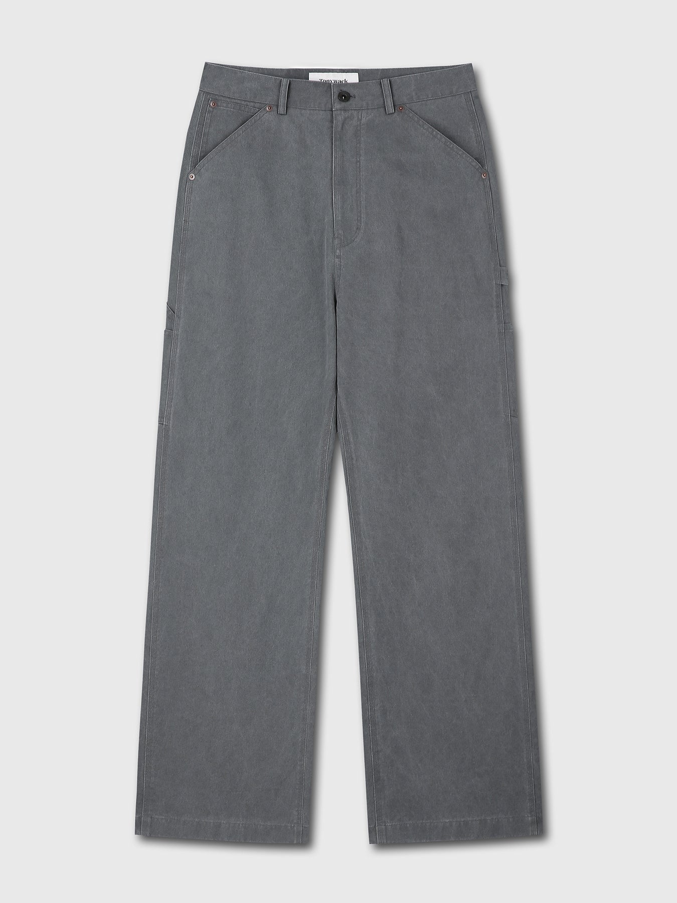 Tonywack - Washed Cotton Wide-Leg Work Pants (Rhino) product image 7 | TRAB K-Fashion Australia