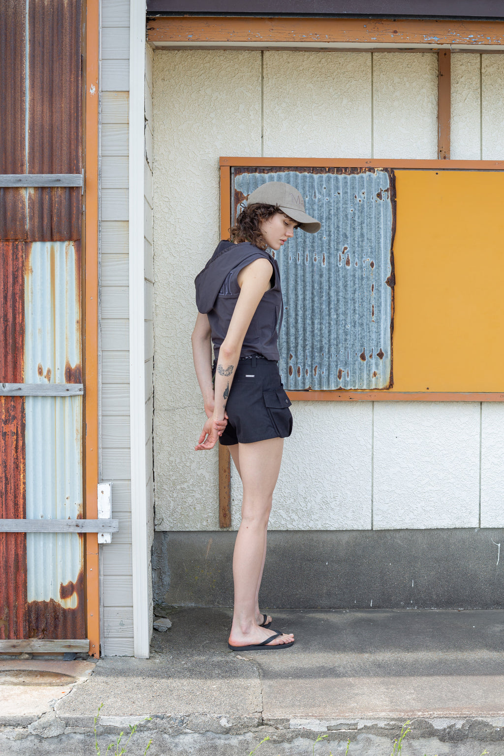 Matin Kim - Big Pocket Volume Shorts (Black) product image 7 | TRAB K-Fashion Australia