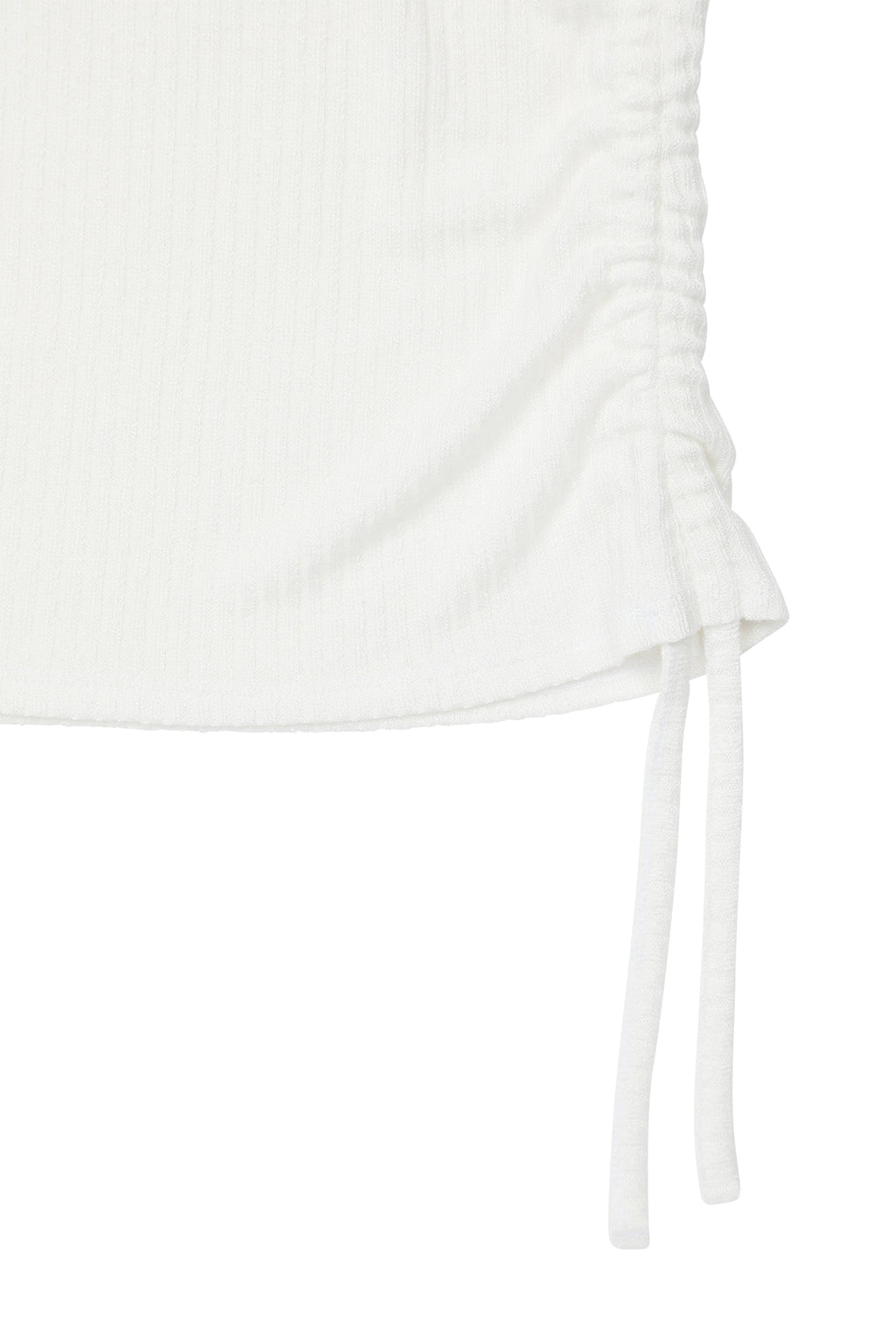 Deinet - Logo Shirring Sleeveless (White) product image 5 | TRAB K-Fashion Australia
