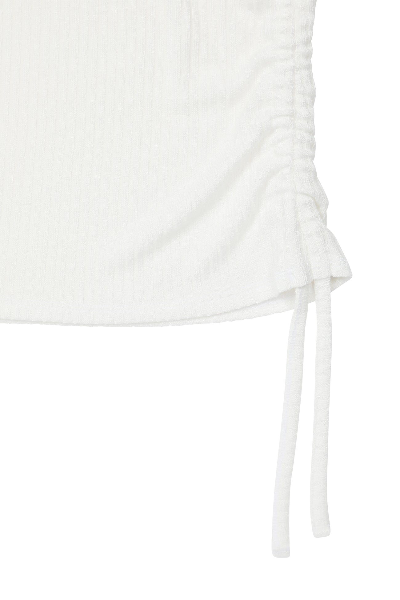 Deinet - Logo Shirring Sleeveless (White) product image 5 | TRAB K-Fashion Australia