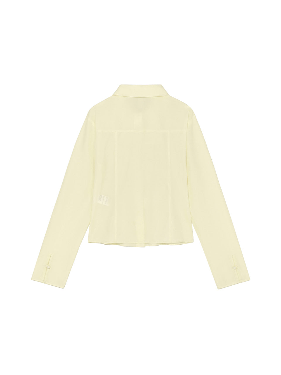 Kijun - Corsage Shirring Shirt (Butter) product image 9 | TRAB K-Fashion Australia