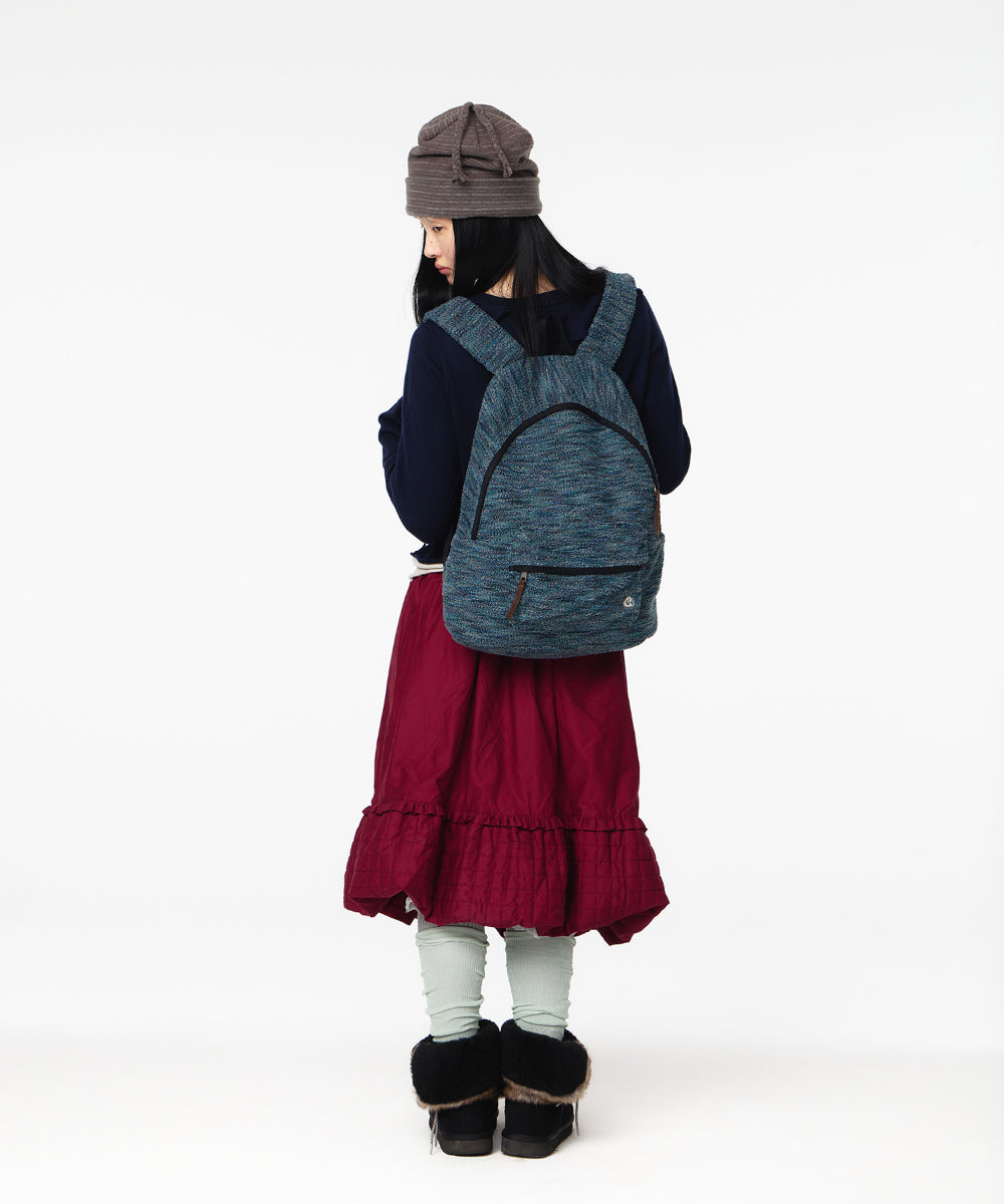 Coyseio - Boucle Knit Backpack (Blue) product image 4 | TRAB K-Fashion Australia