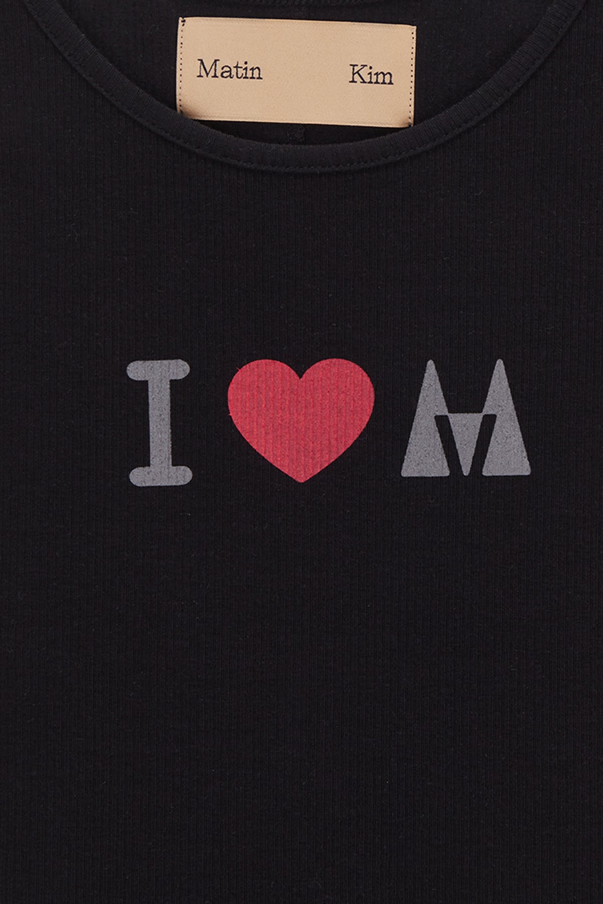 Matin Kim - I Love Matin Sleeveless Top (Black) product image 4 | TRAB K-Fashion Australia