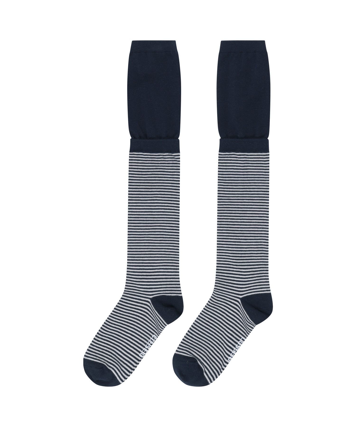 Coyseio - Double-Layer Striped Socks (Navy) product image 1 | TRAB K-Fashion Australia