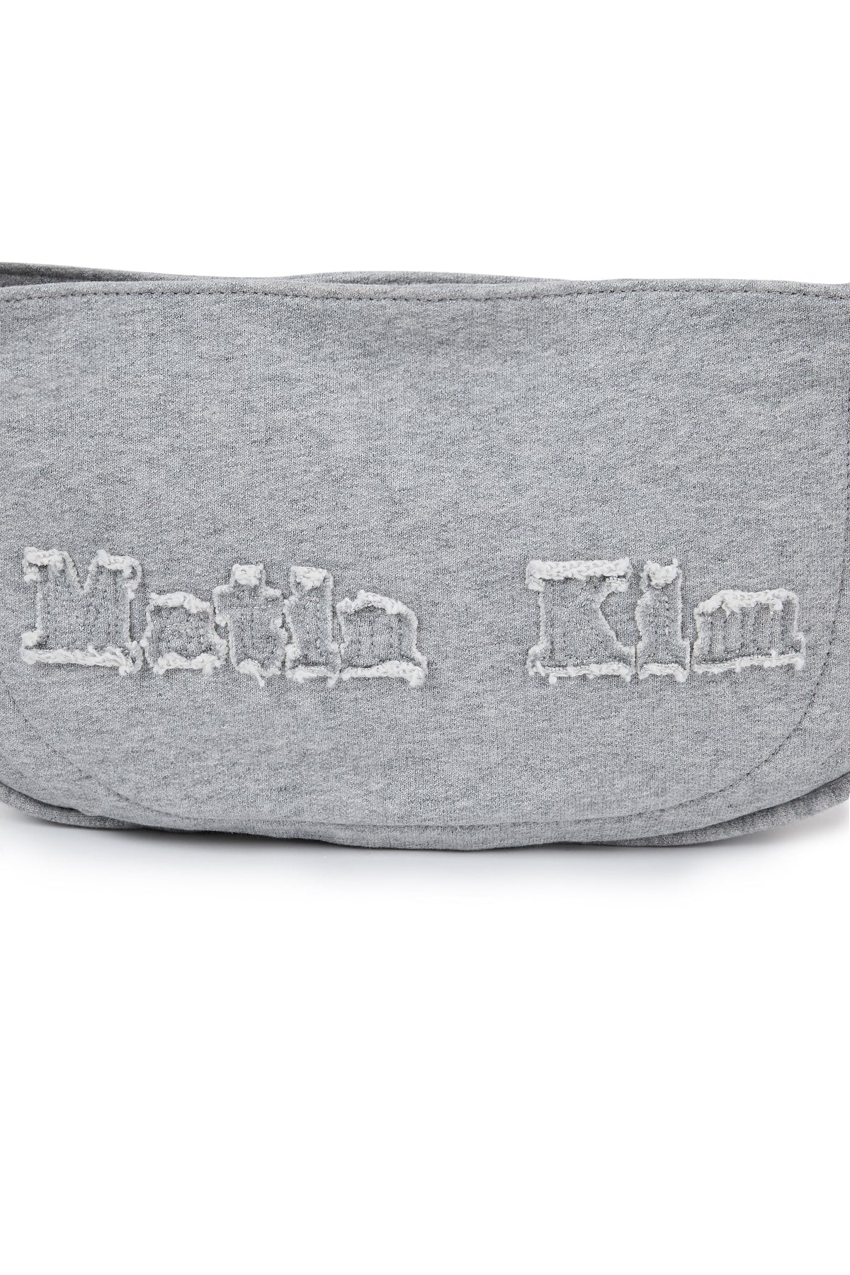 Matin Kim - Applique Logo Jersey Shoulder Bag (Grey) product image 3 | TRAB K-Fashion Australia