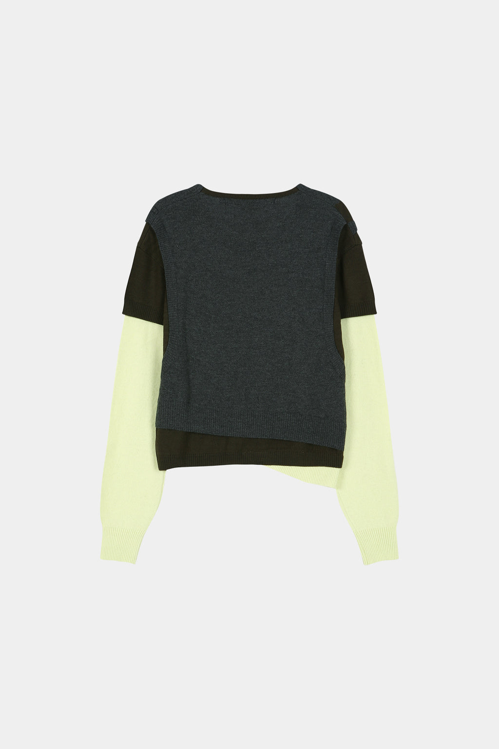 Andersson Bell - Tres Over Layered Sweater (Green) product image 12 | TRAB K-Fashion Australia