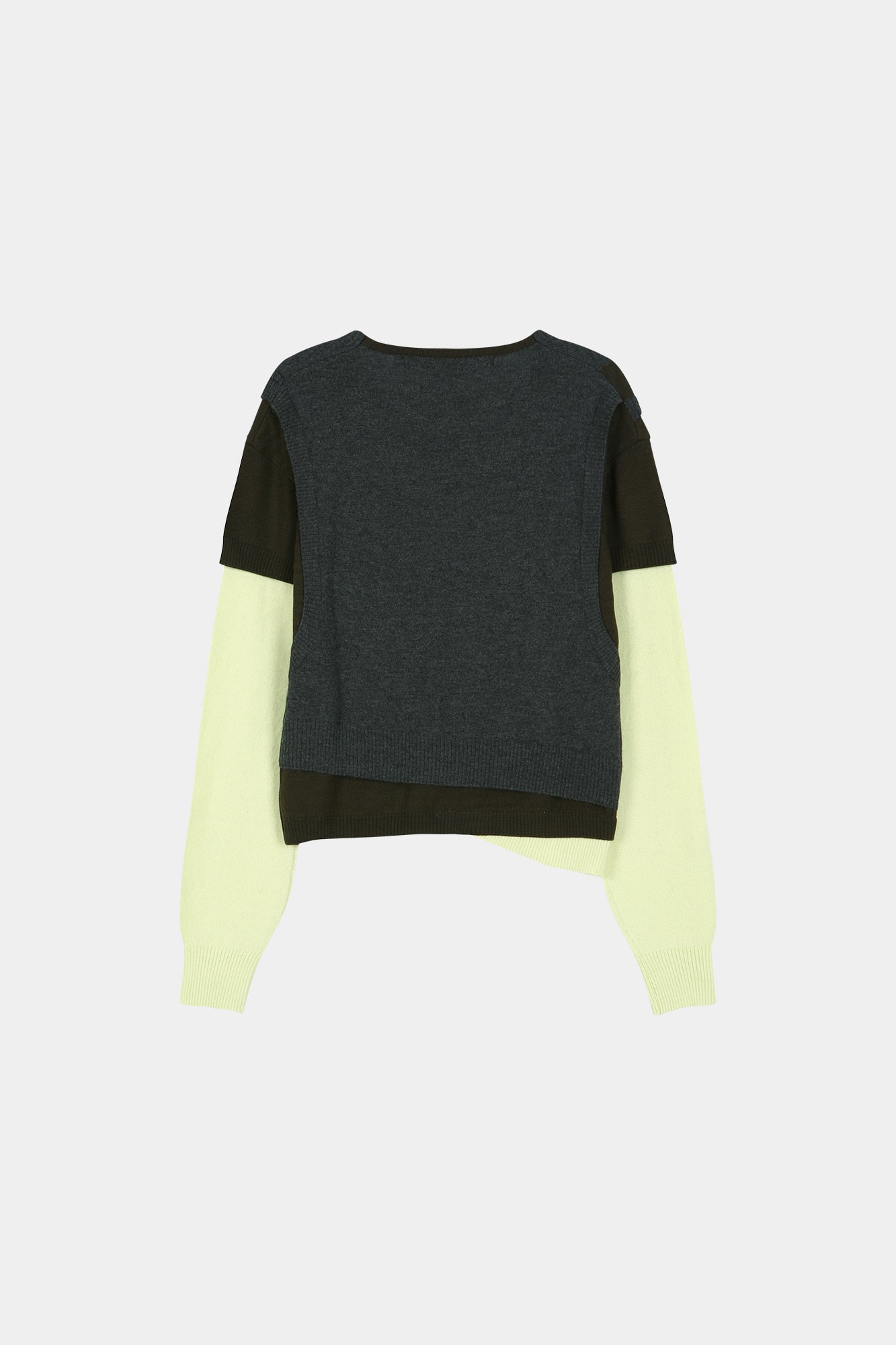 Andersson Bell - Tres Over Layered Sweater (Green) product image 12 | TRAB K-Fashion Australia