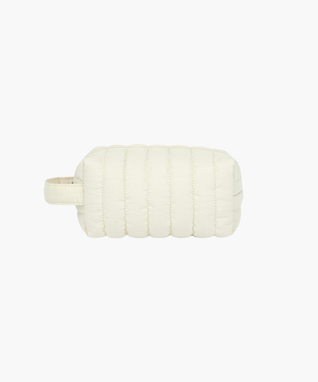 Marithe & Francois Girbaud - Classic Logo Quilted Pouch (Ivory) product image 3 | TRAB K-Fashion Australia