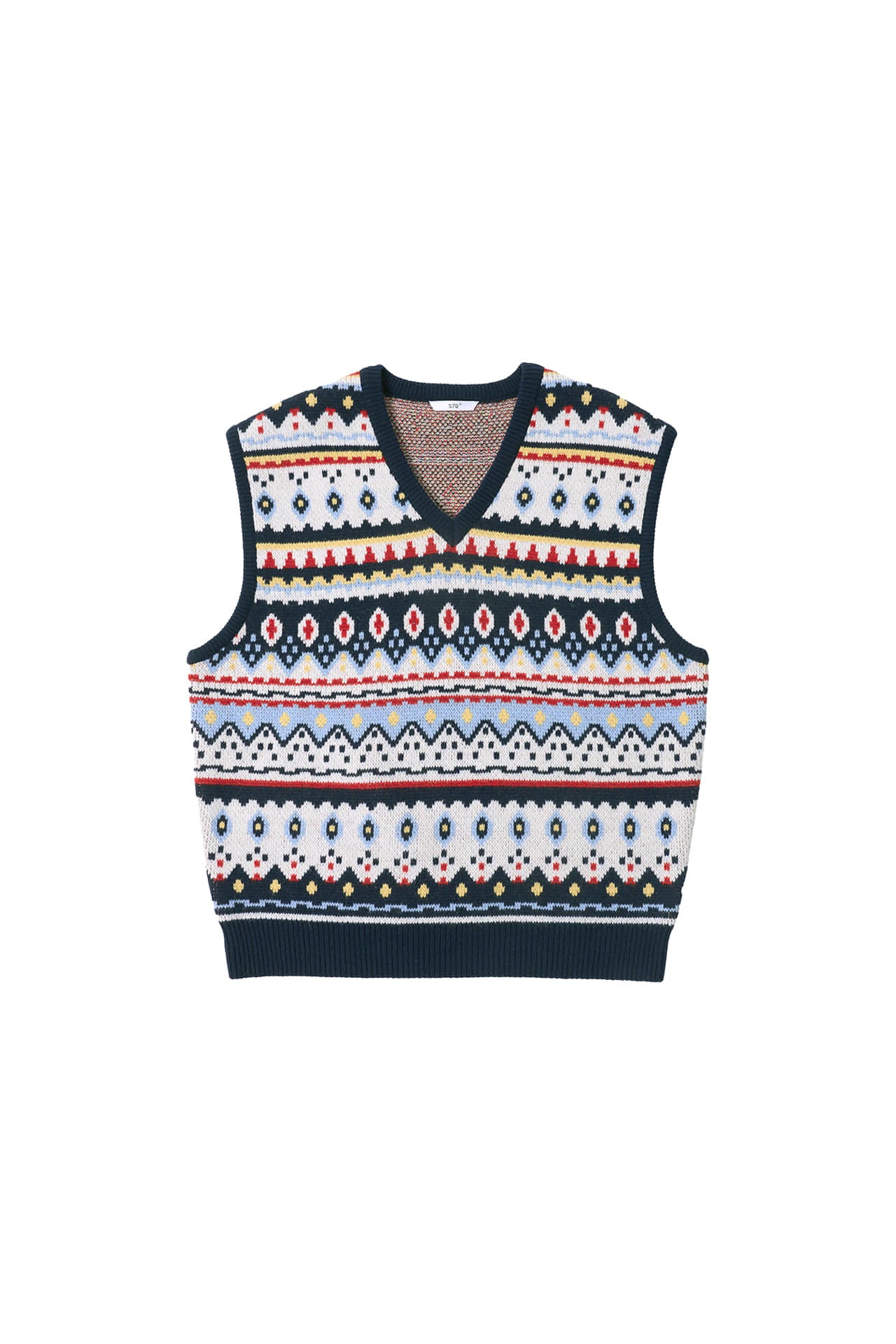 STU - Jacquard Sweater Vest (Navy) product image 15 | TRAB K-Fashion Australia
