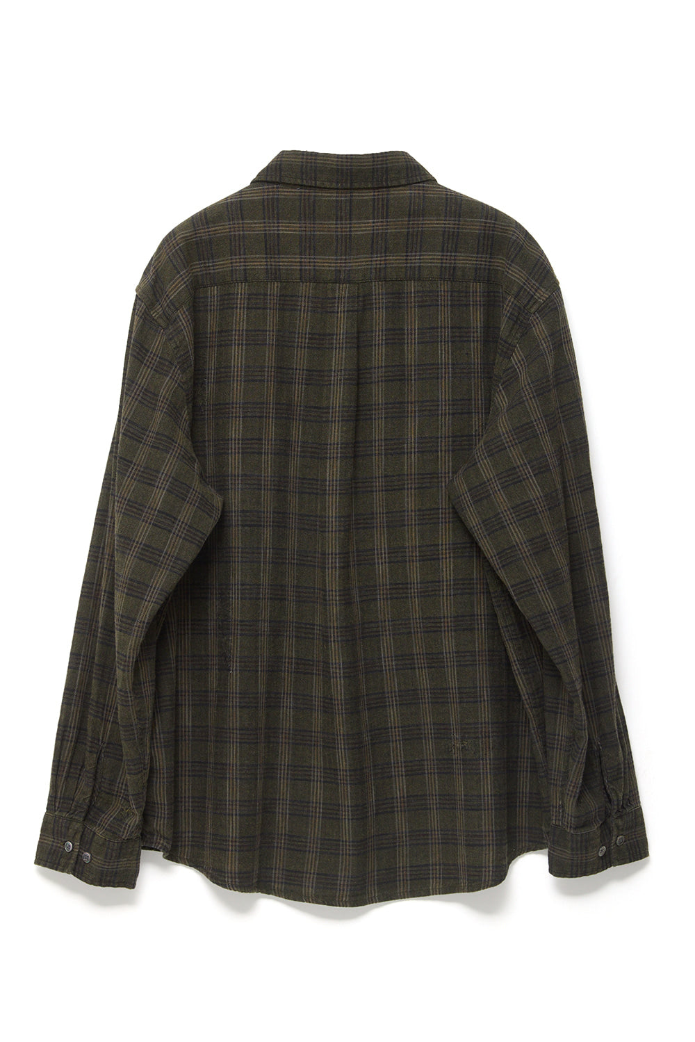 Hatchingroom - Museum Shirt Herringbone Check (Over Dyed Khaki) product image 2 | TRAB K-Fashion Australia