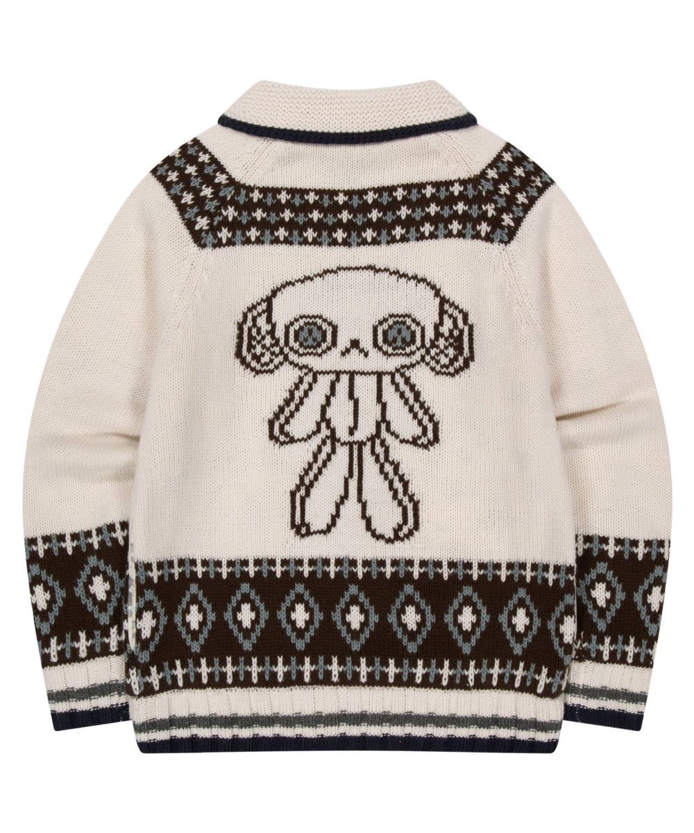 Coyseio - Mossy Cowichan Knit Jacket (Ivory) product image 25 | TRAB K-Fashion Australia