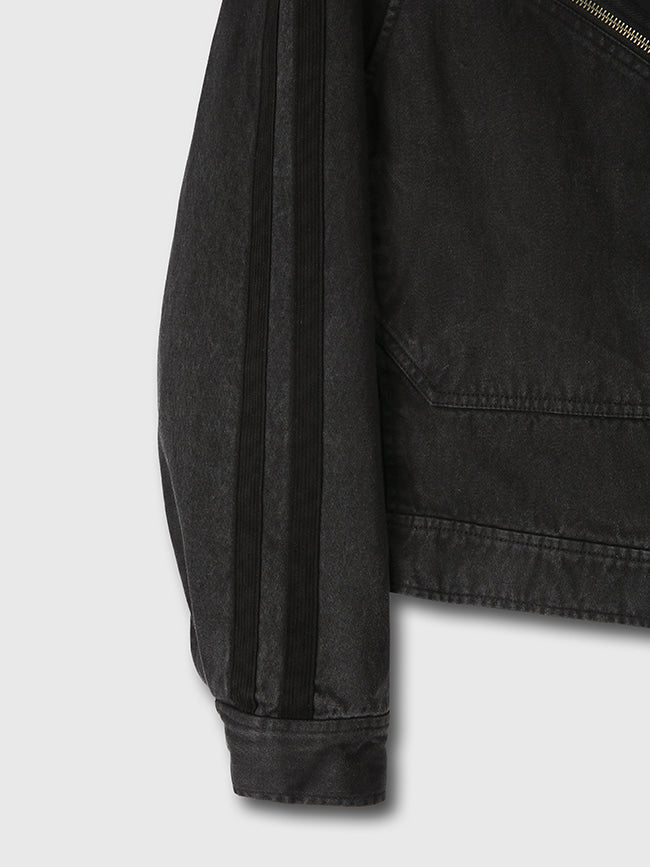 Tonywack - Garment-Dyeing Hard Twist Cotton Café Racer Jacket (Faded Black) product image 15 | TRAB K-Fashion Australia