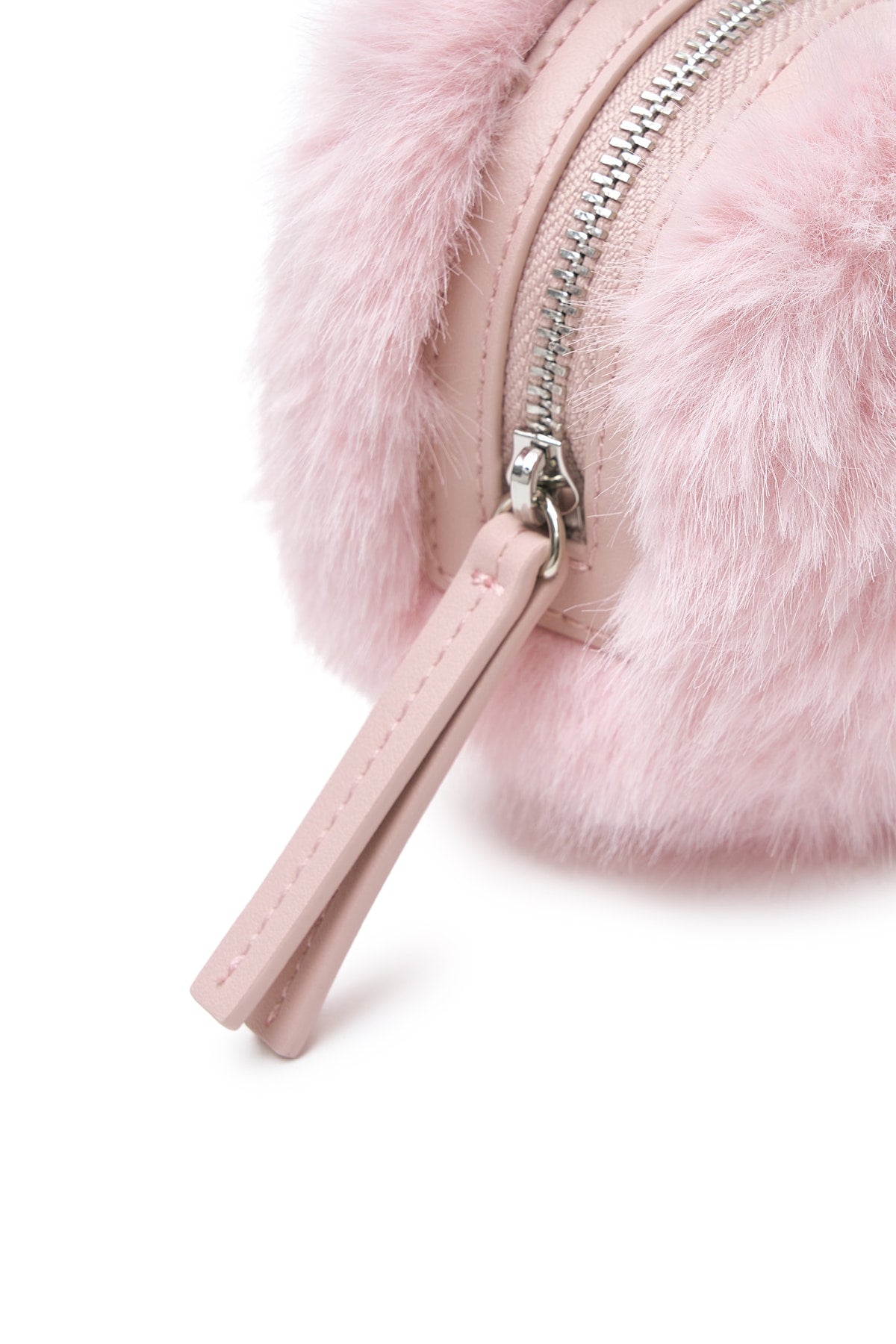Matin Kim - Soft Fur Mini Cube Pouch (Pink) product image 4 | TRAB K-Fashion Australia