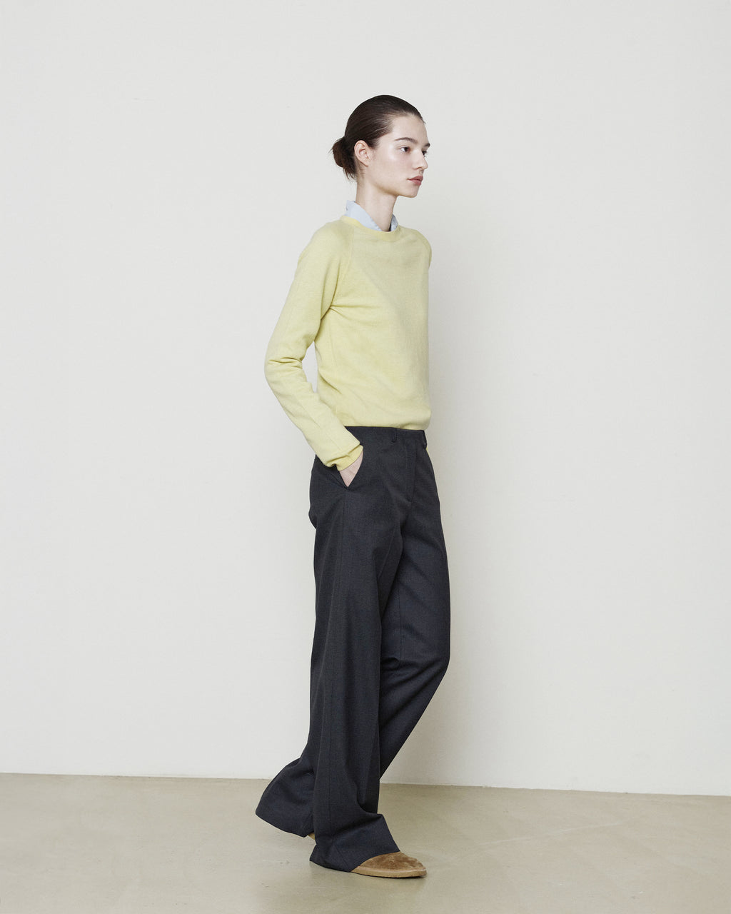 Brownyard - Super Fine Bound Neck Knit (Yellow) product image 3 | TRAB K-Fashion Australia