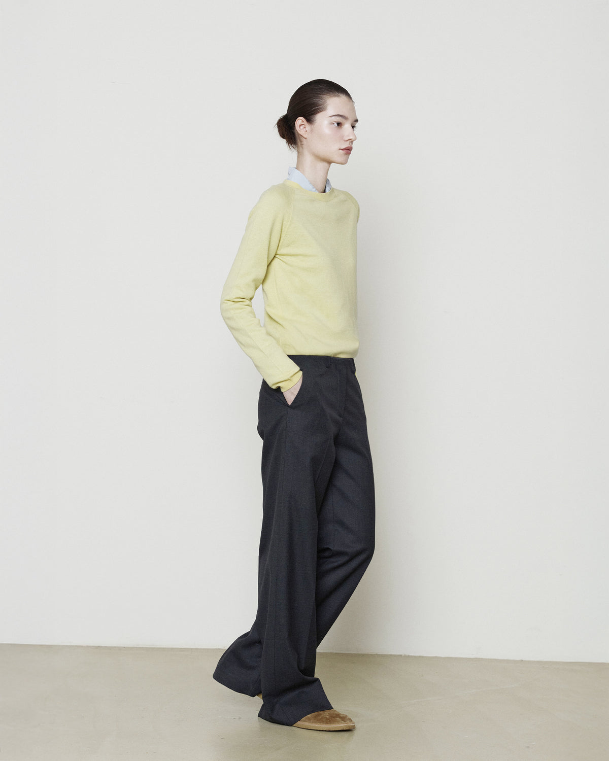 Brownyard - Super Fine Bound Neck Knit (Yellow) product image 3 | TRAB K-Fashion Australia