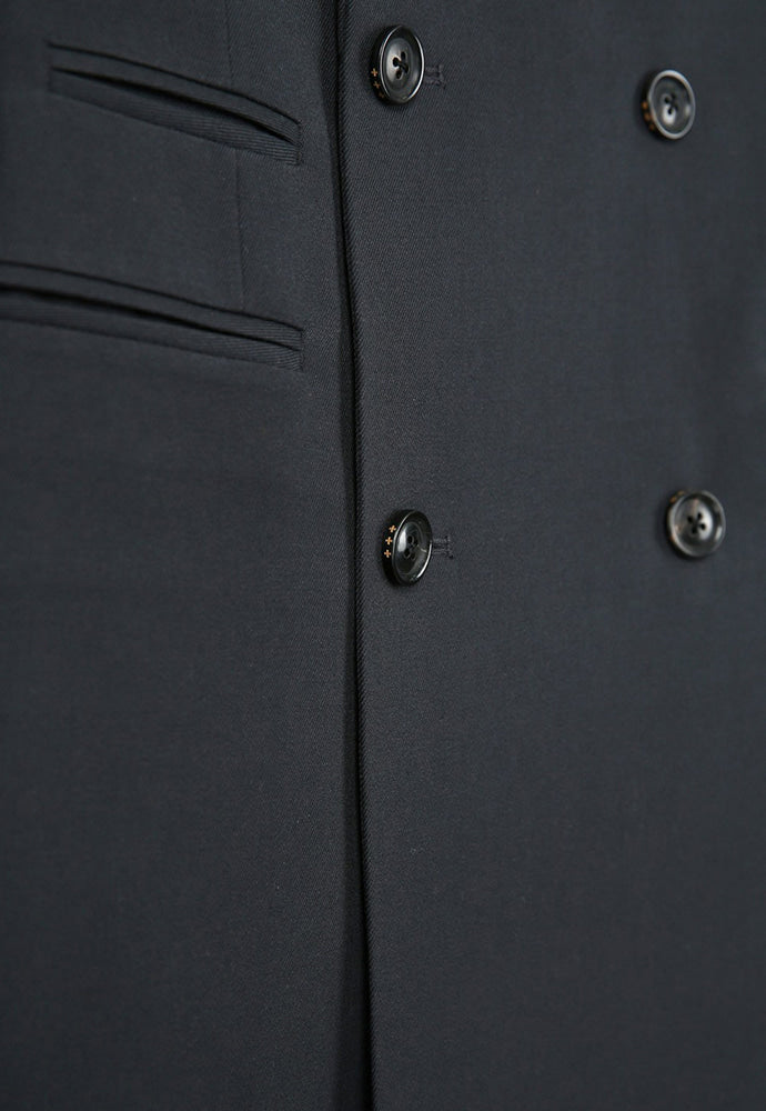Tonywack - Wool Twill Double-Breasted Tailored Blazer (Carbon Grey) product image 13 | TRAB K-Fashion Australia