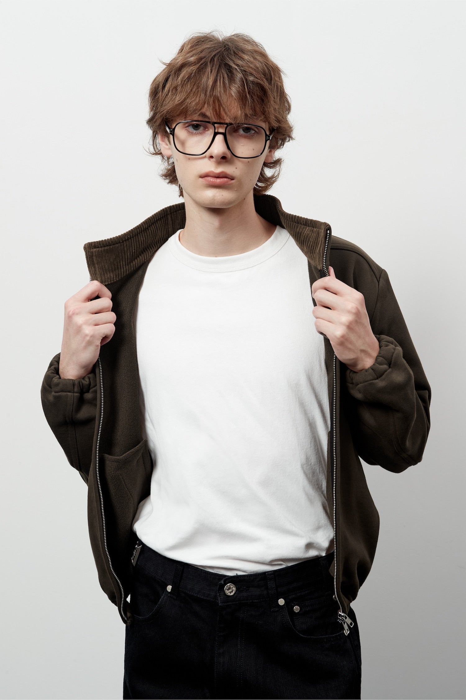 Stu - French Terry Jacket (Brown) product image 14 | TRAB K-Fashion Australia